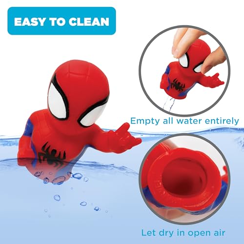Ginsey Spidey and His Amazing Friends 5-Piece Finger Puppet Set, Bath Toys, Party Favors, 1.0 Count, 0.25 Pound