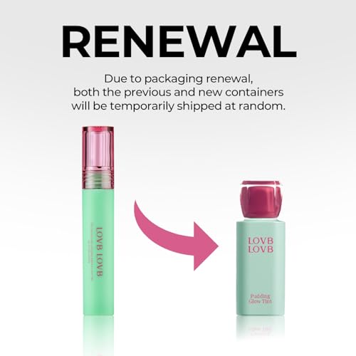 Pudding Glow Korean Lip Tint | Long-Lasting Lip Gloss Tint for Glowy | Moisturizing, Non-Sticky Glossy Lip Stain 0.14 Oz (05 PINK LAMP)