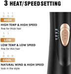 DAILYLIFE Rotating Hair Dryer Brush, Spinning Hair Dryer Brush with 2 Brushes (1.5" & 2"), Ionic Technology, Less Damage & Less Frizz