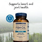Wiley's Finest Wild Alaskan Fish Oil Peak EPA - Triple Strength Peak EPA & DHA Supplement - 1000mg Fish Oil - Omega-3s for Joint Health Support - 120 Softgels (120 Servings)
