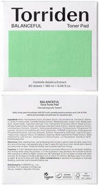 Torriden BALANCEFUL Toner Pads (60 Pads) | Daily Exfoliating Pads with PHA & LHA for Oily, Combo, and Sensitive Skin | 5D CICA, Panthenol