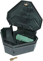 JT Eaton 904 Gold Key Rat Depot Tamper-Resistant Bait Station with Solid Lid, Indoor & Outdoor Use, Case of 6