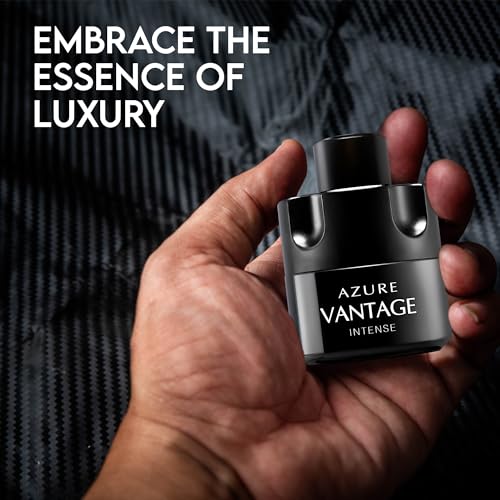 Men's Cologne Azure Vantage Eau De Toilette Body Spray Fragrance For Men- Daywear, Casual Daily Perfume Set with Suede Pouch- 3.4 Fl Oz Bottle- Ideal EDT Beauty Gift for Birthday, Anniversary