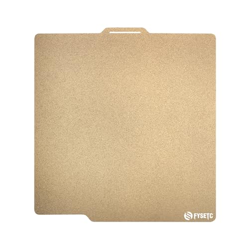 3D Printer Platform 257 x 257mm for Bambulab X1 X1C P1P P1S: Powder PEI - Texture PEO Build Plate for 3D Printing Project Removable and Flexible Spring Steel Sheet BCZAMD