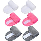 SINLAND Spa Headband for Women 6 Counts Adjustable Makeup Hair Band with Magic Tape,Head Wrap for Face Care, Makeup and Sports