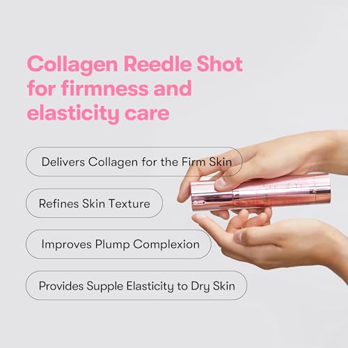 VT COSMETICS Collagen Reedle Shot 100, Collagen Microneedling Serum, Firming & Elasticity, 500Da Collagen Extract, Soft & Glass Skin, Pink Collagen Serum, Korean Skin Booster 1.69Fl Oz(50ml)