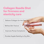VT COSMETICS Collagen Reedle Shot 100, Collagen Microneedling Serum, Firming & Elasticity, 500Da Collagen Extract, Soft & Glass Skin, Pink Collagen Serum, Korean Skin Booster 1.69Fl Oz(50ml)