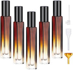 Segbeauty 10ML Travel Cologne Sprayer, 5 Packs Refillable Atomizer Spray Bottle for Perfume, Empty Mini Glass Perfume Bottle Fine Mist Dispenser, Portable Leak-proof Sample Bottles for Travel Outgoing