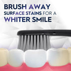 Oral-B Pro Whitening Brilliance Toothbrushes, Extra Soft, Black, Coral, and Teal, 4 Count