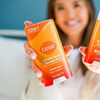 Lume Whole Body Deodorant And Soap - 2.6 Ounce Solid Stick With 72 Hour Odor Control (Pack of 2) and 5 Ounce Triple Milled Soap (Pack of 2) - Aluminum and Baking Soda Free (Clean Tangerine)