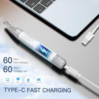 Nose Hair Trimmer for Women 2in1 Facial Hair Removal Trimmer - Metal Body, Rechargeable, Waterproof, Portable - Nose, Ear, Eyebrow, Peach-Fuzz, Lips, Chin FT2001 (Silver)