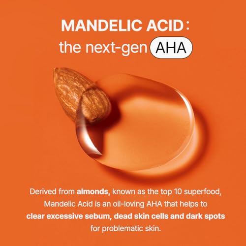 [BY WISHTREND] 5% Mandelic Acid Gentle Exfoliating Toner | AHA BHA with CICA, Licoric Root, Hyaluronic Acid, Beta-Glucan for Sensitive Skin with Dark Spots & Dullness & clogged pores,150ml
