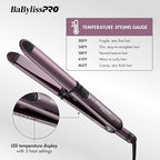 BaBylissPRO Nano Titanium Prima Ionic Hair Straightener, Curl and Straighten Hair With One Professional Tool