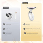 7-in-1 Led Facial Sculptor Shell-Shaped Designfor Face and Neck Care in Glossy White Color（1PC） (White)