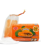 ASANTEE PAPAYA & HONEY Soap Bars with Vitamin C,E and Q10 Skin Cleansing 4.40 Oz (Pack of 3)