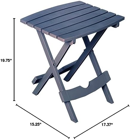 Adams 8510-94-3901 Quick-Fold Side Table, No Size, Bluestone