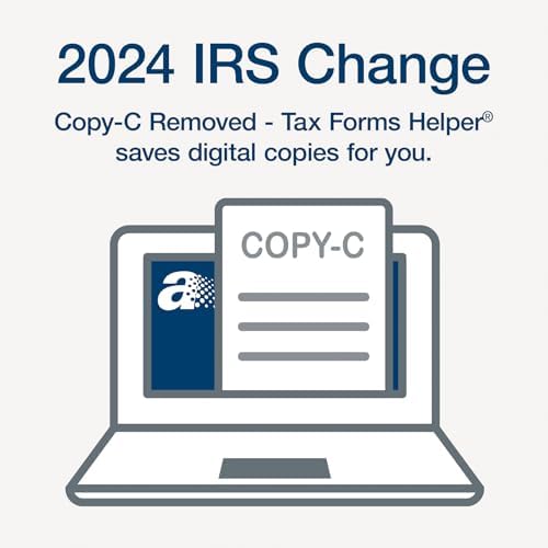 Adams 2024 1099 NEC Kit for 30 Recipients, 3 Part Laser 1099 Forms, 6 1096 Forms, Self Seal Envelopes & Access to Adams Tax Forms Helper (1009313)