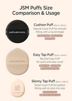 [JUNGSAEMMOOL OFFICIAL] Cushion Puff Set (10p) Black