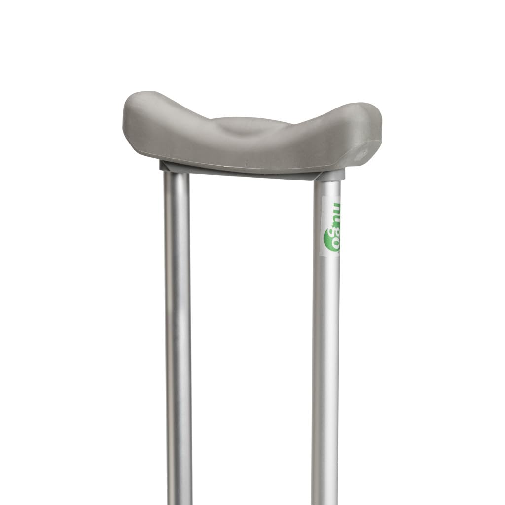 Hugo Mobility Adjustable Tall Crutches For Walking, Tall Adult Walking, Comfortable Lightweight with Underarm Pad and Hand Grip, For Users Over 6 Feet