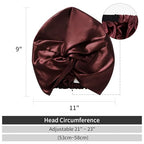 ZIMASILK 22 Momme 100% Mulberry Silk Bonnet for Sleeping & Women Hair Care, Highest Grade 6A Silk hair wrap for sleeping with Premium Elastic Stay On Head (1Pc, Burgundy)