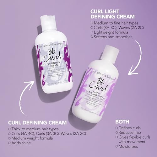 Bumble and bumble. Curl Light Defining Styling Cream | For Moisturized Flexible Curls | Anti Frizz | Curly, Wavy | With Jojaba Oil, Avocado Oil + Coconut Oil
