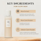 Beauty of Joseon Red Bean Refreshing Pore Mask with Glow Replenishing Rice Milk Face Toner for Dry Dull Skin