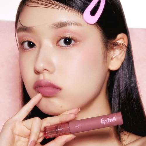ETUDE Fixing Tint #01 Analog Rose (4g) | Long Lasting High Pigmented Liquid Lipstick | Waterproof Lightweight Matte Finish Lip Stain | Full Coverage | Korean Makeup, Kbeauty