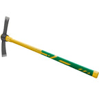 Cutter Mattock, 36" Heavy Duty Pick Axe with Forged Heat Treated Steel Blades Hoe for Weeding, Prying and Chopping, Digging Tool with Fiberglass Handle (36.3inch, Yellow)