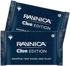 Magic: The Gathering Ravnica: Clue Edition - 3-4 Player Murder Mystery Card Game (Includes 8 Ready-to-Play Boosters, 21 Evidence Cards, 1 Foil Shock Land, and Detective Game Accessories)