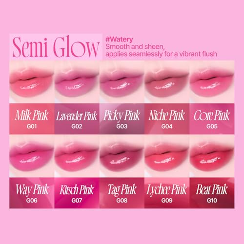 Pink Obsession Stay-Fit Lip Tint | G08 Tag Pink | Weightless & Layerable Tint for Smudge-proof, Long-lasting Wear | Soft Blur Finish or Vibrant Flush | 3.8g