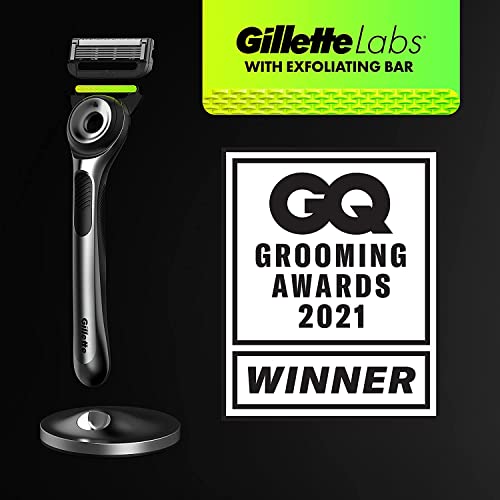 Gillette Labs Men's Razor Blade Refills with Exfoliating Bar, Compatible with Gillette Labs Razors, 10 Cartridges