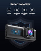REDTIGER 4K Dash Cam Front and Rear, STARVIS 2 Sensor, Touch Screen 3.18", 128GB Card Included, Voice Control, 5.8GHz WiFi Car Dash Camera, GPS, Night Vision, Emergency Lock, Parking Mode (F7N Touch)