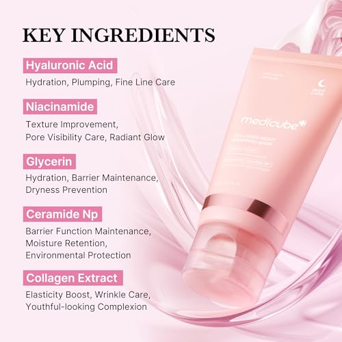 medicube Collagen Night Wrapping Peel Off Facial Mask with Jelly Brush