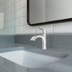 Moen Karis Chrome One-Handle Single Hole Bathroom Sink Faucet with Optional Deckplate, 84346