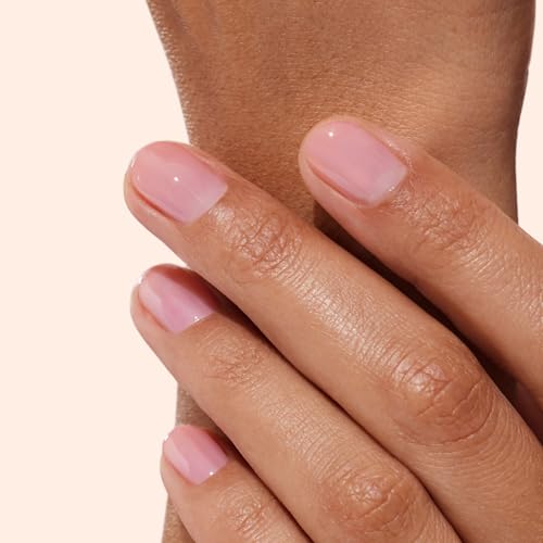 Manucurist Active Glow™ Blueberry All-in-One Perfecter Nail Polish & Care - No Lamp - Vegan & Made in France Ultra-Glowy Rose Mirror-Like Shine - Nail Concealer & Care - Plant-Based Ingredients