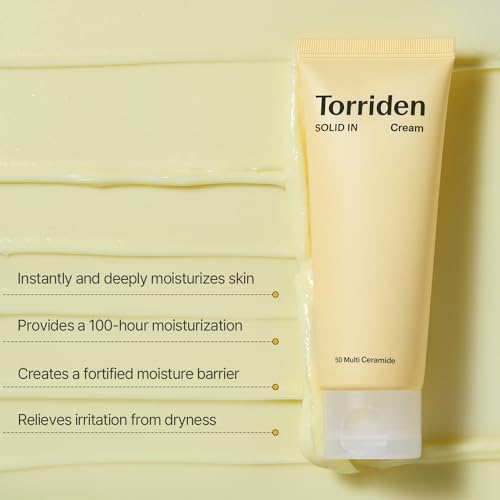 Torriden SOLID IN Ceramide Cream 70ml (2.36 fl. oz.) | Ceramide Moisturizer for Healthy Skin Barrier, Soothing, Nourishing | 5 types of Ceramide, Allantoin, Panthenol