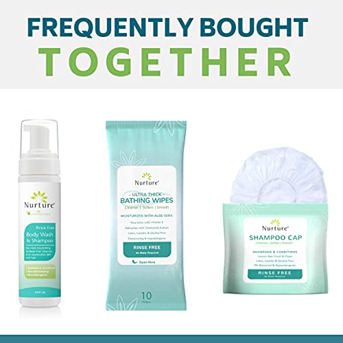 Nurture Valley XL Ultra Thick Body Wipes for Adults w/Aloe | 120 Extra Large Disposable Cloth, Waterless Shower Bath Wipe for Women, Men & Elderly