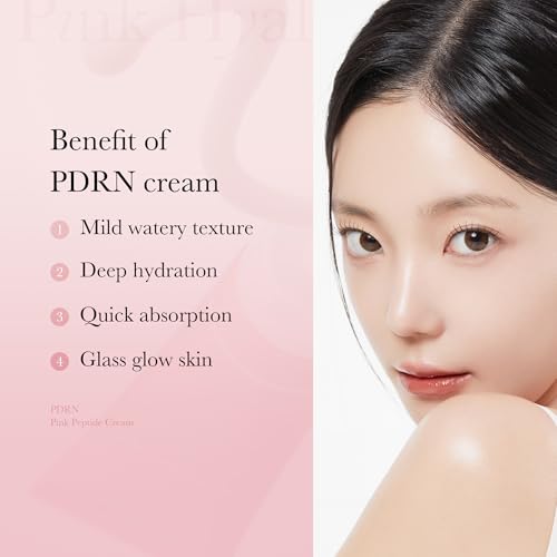 medicube PDRN Pink Moisturizing Cream, Pink Soothing Cream, Niacinamide, Hydrating & Moisturizing & Firming, Uneven Skin Tone, Korean Skincare (1.69 Fl Oz (Pack of 1), Rose PDRN (Vegan))