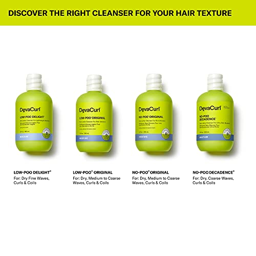 DevaCurl No-Poo Decadence Zero Lather Cleanser for Ultra-Rich Moisture |Nourished | Bouncy | Shiny | All Curl Types