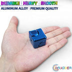 2pc Fidget Spinner Toys Cube Adults, Easter Basket Stuffers for Teens Metal EDC Cool Desk Gadgets Office Toys Small Anxiety Figette Sensory Toy, ADHD Tool Fingears Figet Stress Valentine Gift for Boy