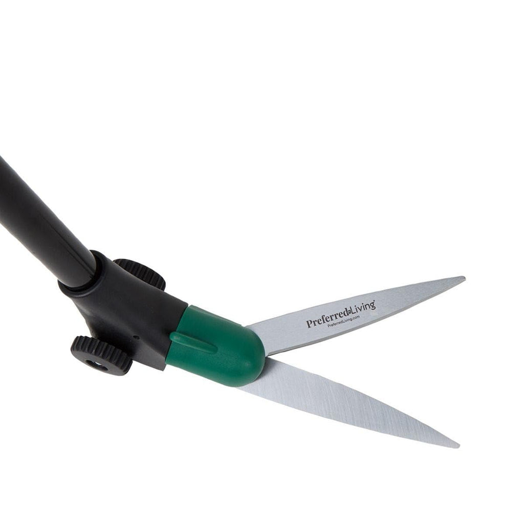 Long Handled Grass Shears – Ergonomic Lawn Edging Tool for Precise Trimming – Ideal for Edges, Flower Beds, and Lawn Maintenance – Sharp Blades & Adjustable Handle - Easy Rolling