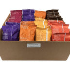 Ground Coffee | Gift Set Sampler Pack Variety Medium, Dark, & Flavored Roast Low Acid Mold Free Pouches | Gourmet Bulk Packets | Highest Rated Individual Premeasured Powder Bags for 12 Cup Drip Maker