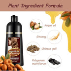 Argan Oil Grape Red Semi-Permanent Hair Color Shampoo, 3-in-1 Hair Dye, Easy to Use, 16.9 Fl Oz (Dark Wine Red)
