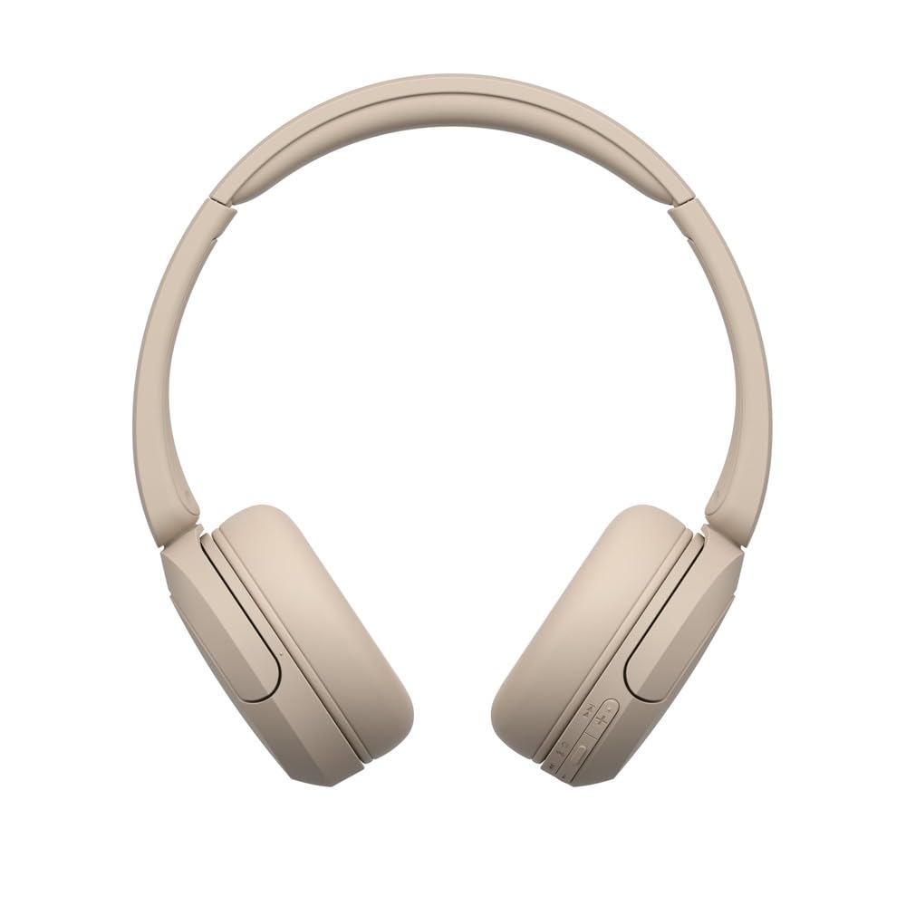 Sony WH-CH520 Wireless On-Ear Bluetooth Headphones with Mic, Cappuccino