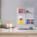Sorbus Acrylic Storage Containers - 4 Pack, Stackable Storage Bins Set for Bathroom Organization - Clear Acrylic Drawer Organizers - Makeup Case Pull-Out Drawers (4.4’’ Tall)