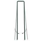 FOTMISHU Landscape Staples 6Inch 50pcs Garden Stakes + 50pcs Gasket, Lawn Pins with Spray Coating Craft, 11Gauge Anti-Rust Ground Yard Spikes Anchoring for Outdoor Tents Irrigation Hoses (Green)