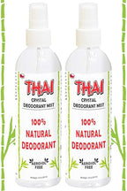 2-PACK Thai Deodorant Crystal Mist Spray (8 Oz) Whole Body Natural Crystal Salt Deodorant Spray for Women Men & Teens