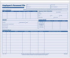 Adams Employees Personnel File Folder, Heavy Card Stock, 11-3/4 x 9-1/2 Inches, Pack of 20 Folders (9287ABF) ,Blue/White