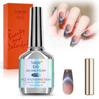 Crushed Diamond Cat Eye Gel Nail Polish with Magnet Stick, 15ml Holographic Glitter Gel, Ideal for DIY Nail Art, Enchanted Glow