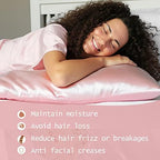 Yanibest Satin Pillowcase, King Size Pillow Cases Set of 2 - Silk Pillow Cases for Hair and Skin with Zipper, Silk Pillow Cases King for 20"x40", Exquisite Packaging for Women Men